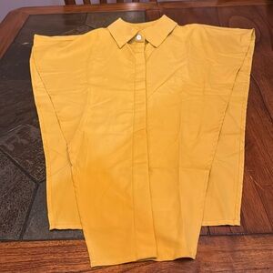 Mustard yellow flap shirt